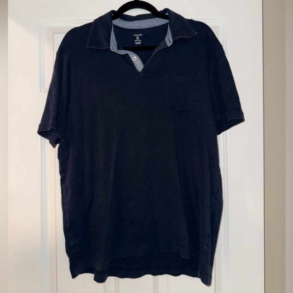 Men’s Tommy Bahama Dark Blue Polo Shirt Size XL